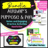 Author's Purpose and POV Bundle: Mini Lesson & Engaging Pr