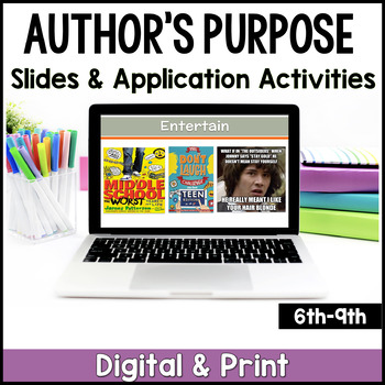 Preview of Author's Purpose and Point of View - Informational Text Analysis Activities