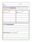 Author's Purpose - differentiated graphic organizers for I