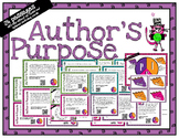 Author's Purpose - task cards for scoot or review with or 