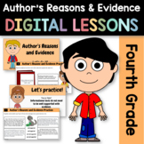 Author's Reasons & Evidence Reading 4th Grade Google Slide