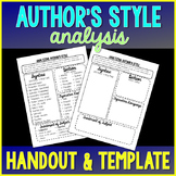 Author's Style Graphic Organizer