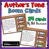 Author's Tone Task Cards: BOOM Cards