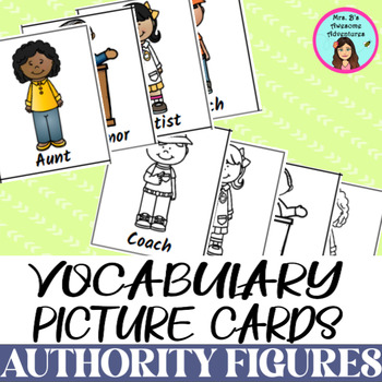 Preview of Authority Figures & Public Officials Unit Vocabulary Picture Cards