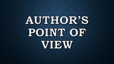 Author's Point of View Presentation/Posters