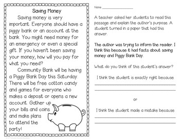 Author's Purpose by 2nd Grade Snickerdoodles | Teachers Pay Teachers