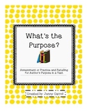 Author's Purpose Assessment or Practice Sheet