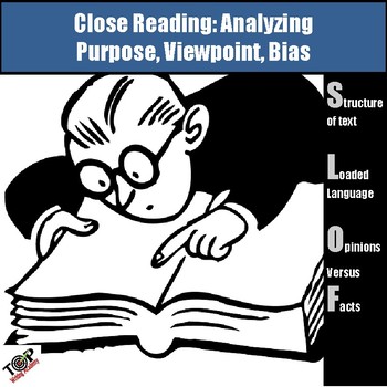 Preview of Purpose, Viewpoint, Opinion, Bias Nonfiction Close Reading