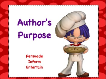 Preview of Author's Purpose: Flipchart and Worksheets