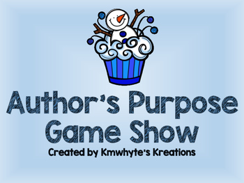 Author's Purpose Game Show 