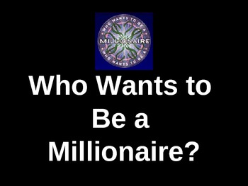 Preview of Author's Purpose Game/Who Wants To Be A Millionaire