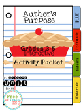 Author's Purpose PIE {Interactive Foldables & Worksheets}