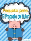 Author's Purpose Posters and Activities in Spanish El Prop
