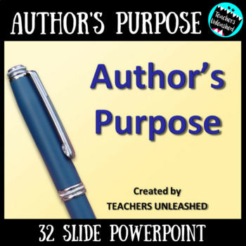 Preview of Author's Purpose PowerPoint Lesson