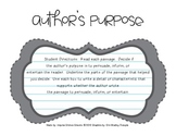Author's Purpose - Practice Passages