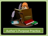 Author's Purpose Practice interactive Powerpoint Activity