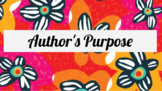 Authors Purpose Presentation