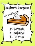 Author's Purpose Reading Block Center Rotation