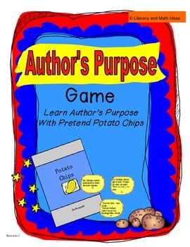 Author's Purpose Game {3 Types} for Literacy Centers: U-Know