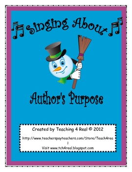 Preview of Author's Purpose Song: Reading Strategies