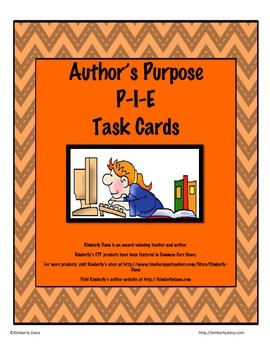 Preview of Author's Purpose Task Cards
