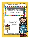 Author's Purpose Task Cards (Wizard of Oz Themed)