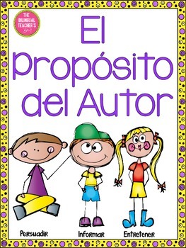 Preview of Author's Purpose in Spanish