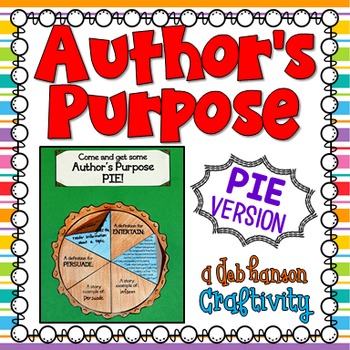 Preview of Author's Purpose Craftivity with Three Reading Passages: 2nd and 3rd grade