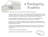 Author's Purpose_Thanksgiving Writing and Activities