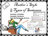 Authors' Styles and Types of Sentences Writing Activities 