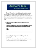 Author's Tone Writing Samples