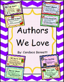 Authors We Love - Author Cards for Author Studies