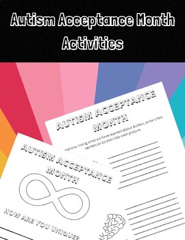 Preview of Autism Acceptance Month Activities