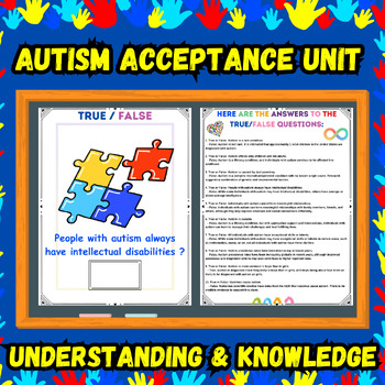 Preview of Autism Acceptance unit understanding & Knowledge Awareness Diversity