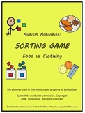 Autism Activities: Sorting Food vs Clothing