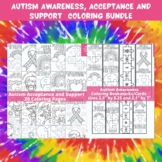 Autism Awareness Acceptance Kind Support Coloring Pages Bo