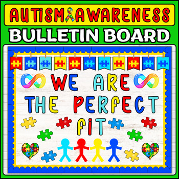 Preview of Autism Awareness & Acceptance Month Bulletin Board and Decor, Autism Awareness
