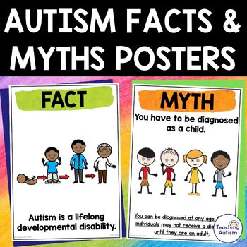 Preview of Autism Awareness Activities | Facts and Myths Posters