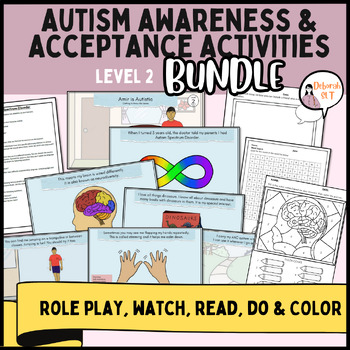 Preview of Autism Awareness & Acceptance Activities | 3rd, 4th, 5th and 6th Grade BUNDLE