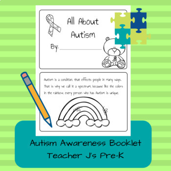 Preview of Autism Awareness Coloring Booklet // Pre-K - Early Grades