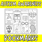 Autism Awareness Bookmarks to Color | Autism Awareness Col