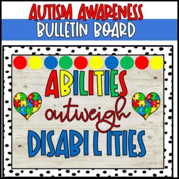 Preview of Autism Awareness Bulletin Board- Inclusion March April Disabilities