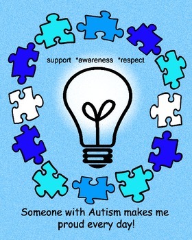 Preview of Autism Awareness Clip Art and Poster