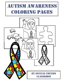 Download Autism Awareness Coloring Page Worksheets Teaching Resources Tpt