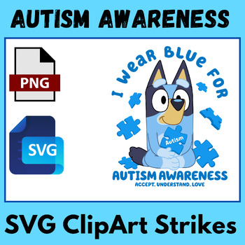 Preview of Autism Awareness Day Craft Art SVG ClipArt Strikes
