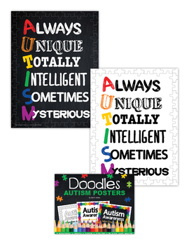 Autism Posters, Unique Designs