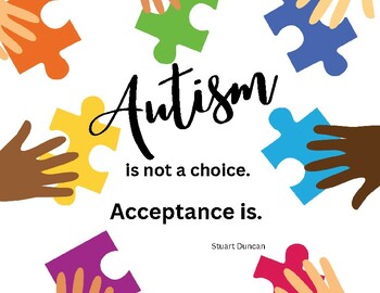 Autism Awareness Posters (8 in total) by Hub Madame | TPT