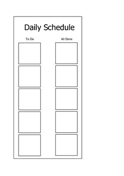 Autism Awareness: Visual Schedule Freebie by SPED Like A Boss TPT