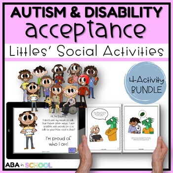 Preview of Autism Awareness Activities Disabilities Awareness Month - Social Stories & more