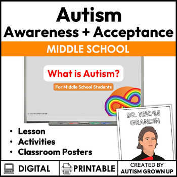 Preview of Autism Awareness and Acceptance | Middle School Bundle